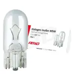 Halogeninės lemputės W5W T10 5W W2.1x9.5D 12V 10 vnt. (E8) amio-01483