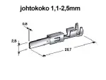 Laido galas 2,8 mm, vyriškas, (amp mcp 2,8)