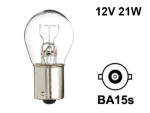 lemputė metaliniu pagrindu 12v p21w, ba15s