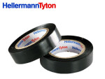 Hellermann juosta juoda 15x0,15mm 10m