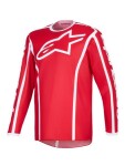 „Alpinestars MX Fluid Apex“ marškinėliai visureigiams, raudoni/balti