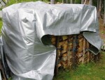 bagažinės dangtis 5x7m sidabrinis/žalias