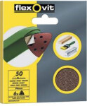 Greitai keičiami švitrinio popieriaus lakštai su delta velcro 94mm k50 6vnt p6398