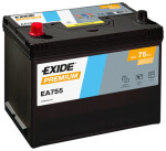 EXIDE Starterio akumuliatorius PREMIUM *** 12V 75Ah 630A EA755