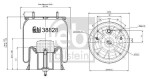 FEBI BILSTEIN  dėklas, pneumatinė pakaba 38828
