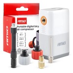 Dviračio kompresorius su mini baterija ir LED ekranu, 40 W, USB-C, amio
