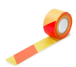 Įspėjamoji juosta 75 mm x 250 m geltona raudona