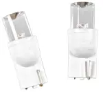 Led 12v baltas t10 w5w platus spindulys 2vnt